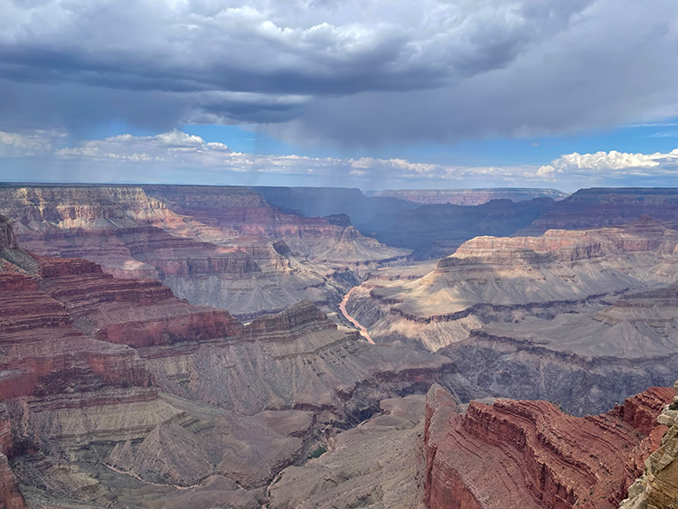 Shuttlebus route Grand Canyon South Rim