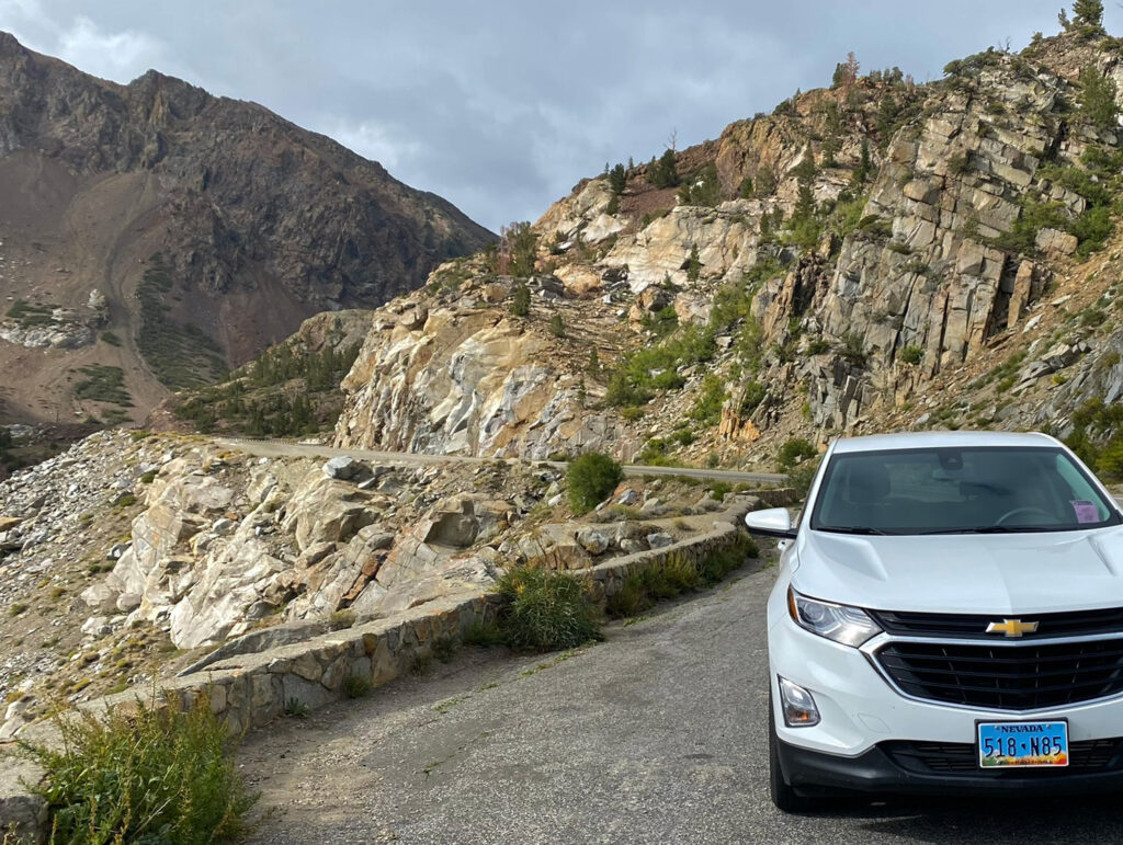 Einde Tioga Road Pass