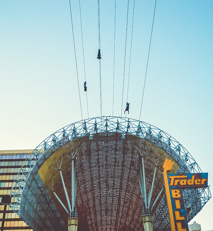 Las Vegas zipline Fremont Street Experience