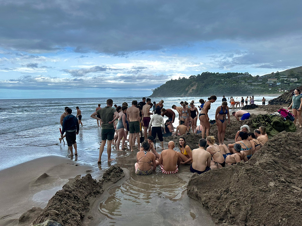 Hot Water Beach in Coromandel