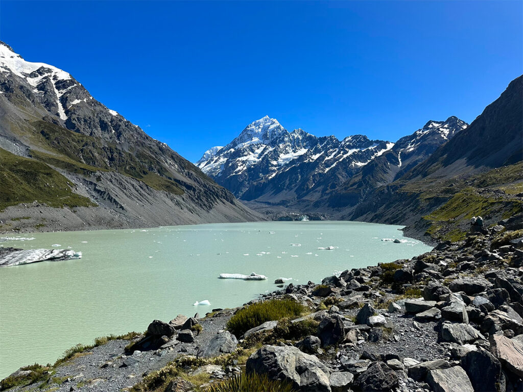 Mount Cook einde Hookey Valley Track