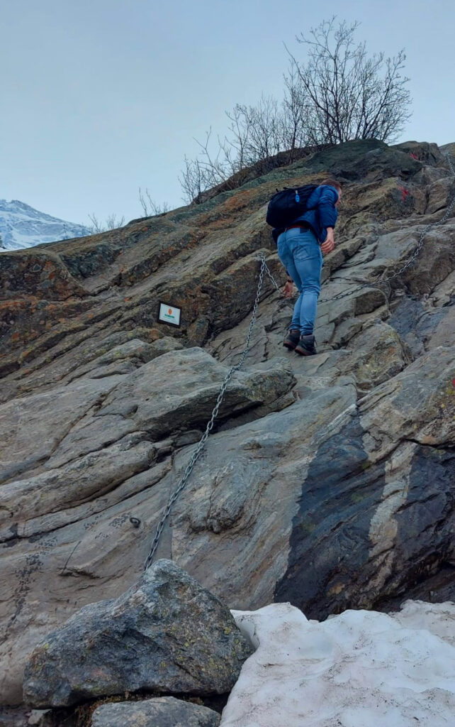 Hiken naar de gletsjer Buarbreen Folgefonna gletsjergebied - uitdaging